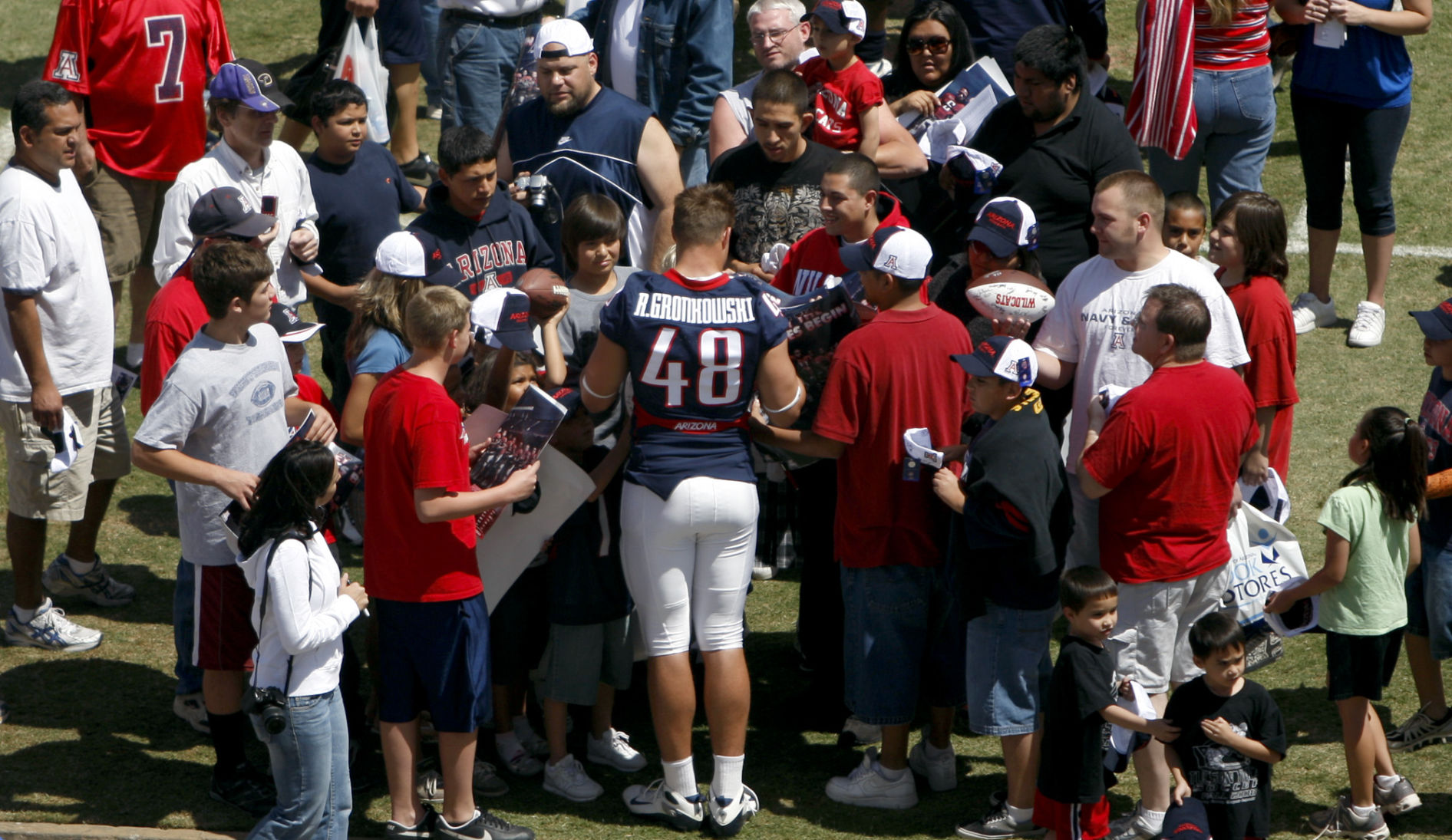 University of Arizona football player Rob Gronkowski